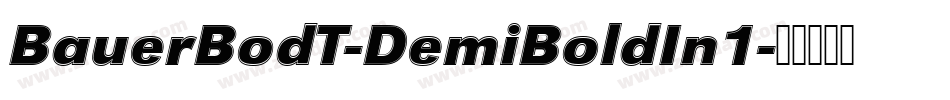 BauerBodT-DemiBoldIn1字体转换