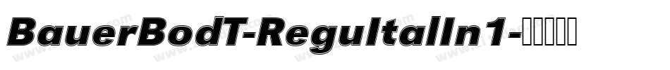 BauerBodT-ReguItalIn1字体转换