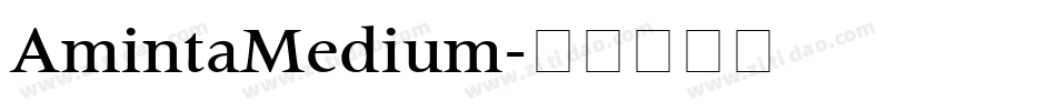 AmintaMedium字体转换