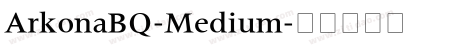 ArkonaBQ-Medium字体转换