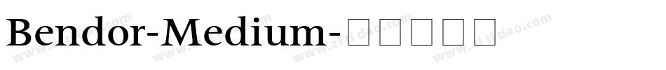 Bendor-Medium字体转换