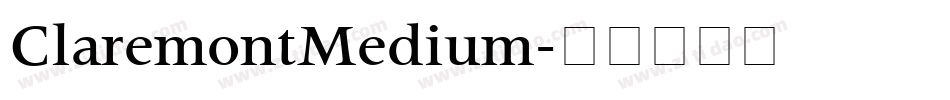 ClaremontMedium字体转换