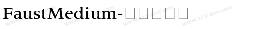 FaustMedium字体转换
