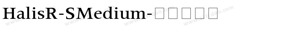 HalisR-SMedium字体转换