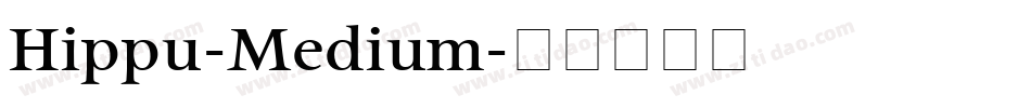 Hippu-Medium字体转换