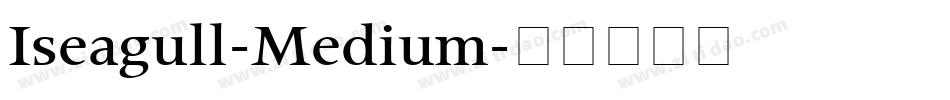 Iseagull-Medium字体转换