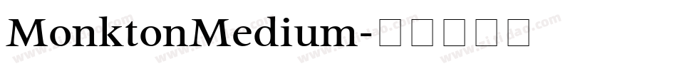 MonktonMedium字体转换
