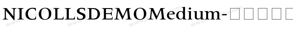 NICOLLSDEMOMedium字体转换