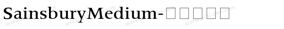 SainsburyMedium字体转换