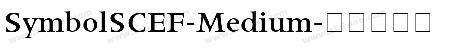 SymbolSCEF-Medium字体转换