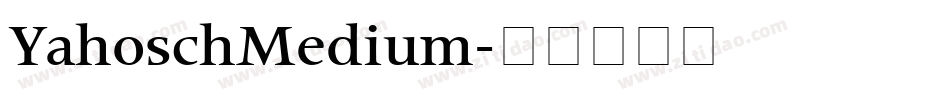 YahoschMedium字体转换