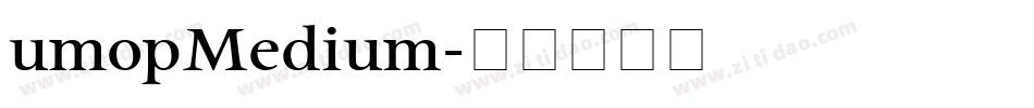 umopMedium字体转换