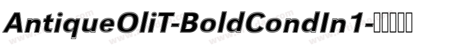 AntiqueOliT-BoldCondIn1字体转换