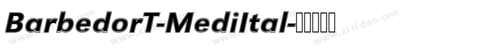 BarbedorT-MediItal字体转换