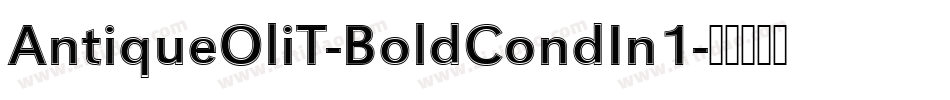 AntiqueOliT-BoldCondIn1字体转换