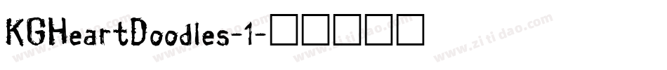 KGHeartDoodles-1字体转换