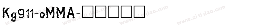 Kg911-oMMA字体转换