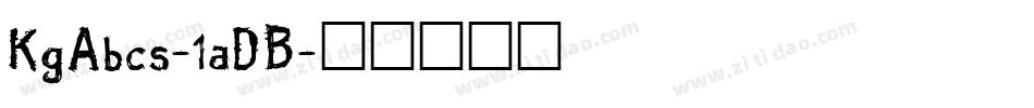 KgAbcs-1aDB字体转换