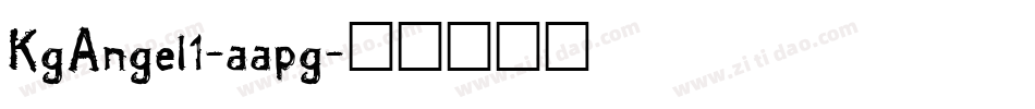 KgAngel1-aapg字体转换