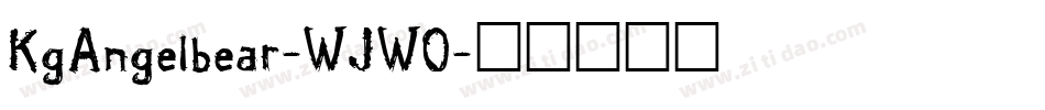 KgAngelbear-WJWO字体转换