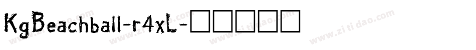 KgBeachball-r4xL字体转换