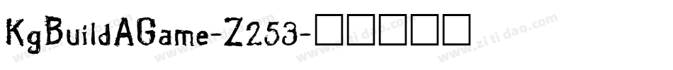 KgBuildAGame-Z253字体转换