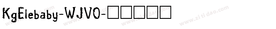 KgElebaby-WJVO字体转换