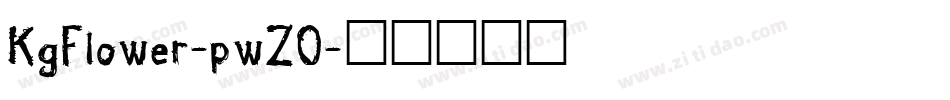KgFlower-pwZO字体转换