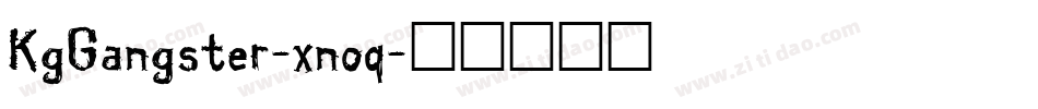 KgGangster-xnoq字体转换