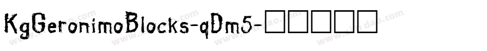 KgGeronimoBlocks-qDm5字体转换