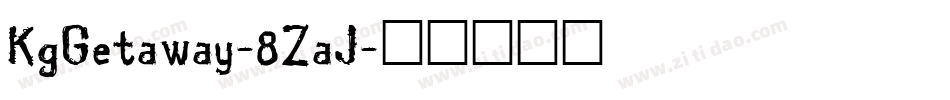 KgGetaway-8ZaJ字体转换