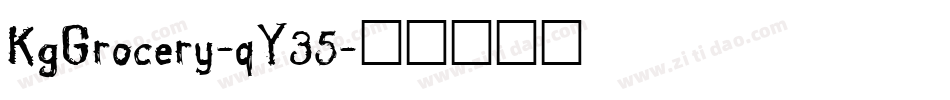 KgGrocery-qY35字体转换