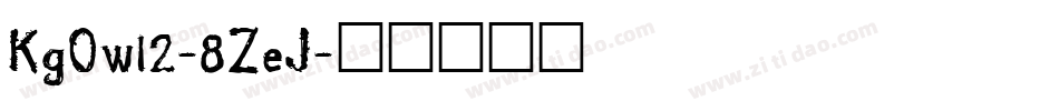 KgOwl2-8ZeJ字体转换