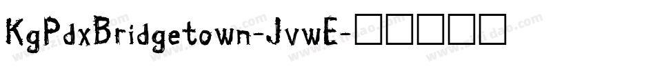 KgPdxBridgetown-JvwE字体转换