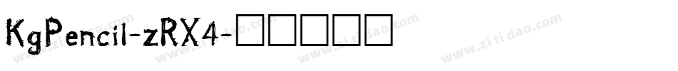 KgPencil-zRX4字体转换