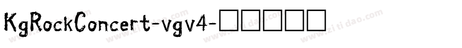 KgRockConcert-vgv4字体转换