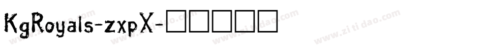 KgRoyals-zxpX字体转换