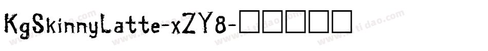 KgSkinnyLatte-xZY8字体转换