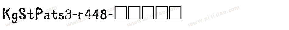 KgStPats3-r448字体转换