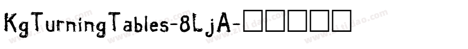 KgTurningTables-8LjA字体转换