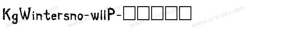 KgWintersno-wllP字体转换