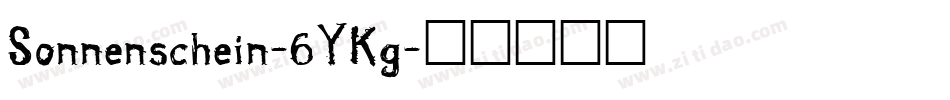 Sonnenschein-6YKg字体转换