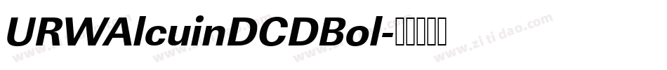 URWAlcuinDCDBol字体转换