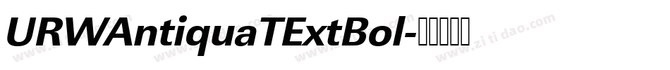 URWAntiquaTExtBol字体转换