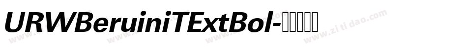 URWBeruiniTExtBol字体转换