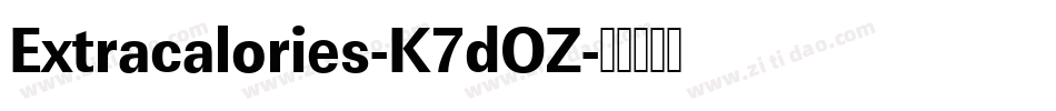 Extracalories-K7dOZ字体转换