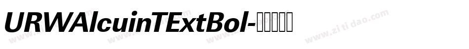 URWAlcuinTExtBol字体转换