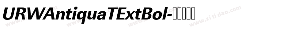 URWAntiquaTExtBol字体转换