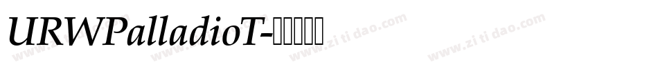 URWPalladioT字体转换