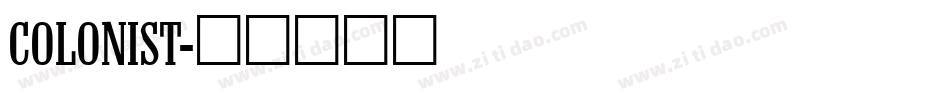 COLONIST字体转换